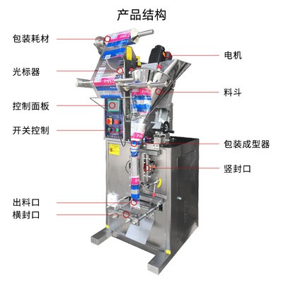 嘉谦全自动螺杆粉末灌装机 灵芝孢子粉背封调味粉化工粉剂包装机图2