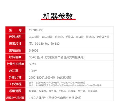 厂家直供全自动给袋式包装机雪菜金针菇酸豆角豆制品真空分装机图3