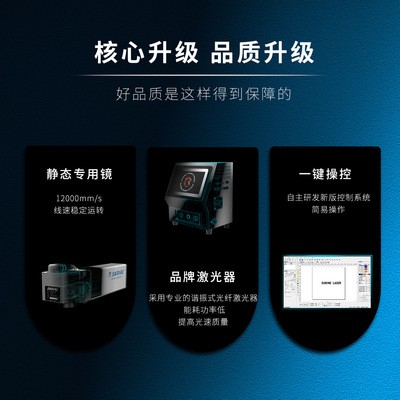 翔声分体式激光打标机 金属塑料铭牌激光镭雕机刻字机小型打码机图4