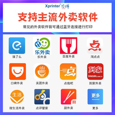 芯烨xp58iih热敏打印机外卖票据超市美团饿了么蓝牙外卖自动接单图4