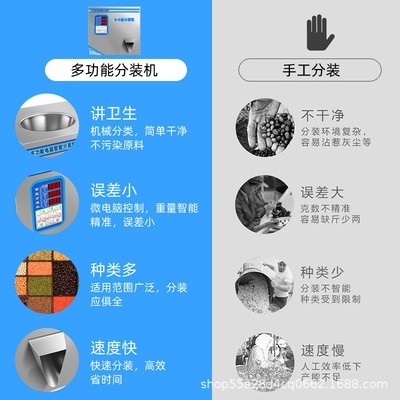 多功能分装机茶叶中药五金电子配件分装机全自动称重定量包装机图4