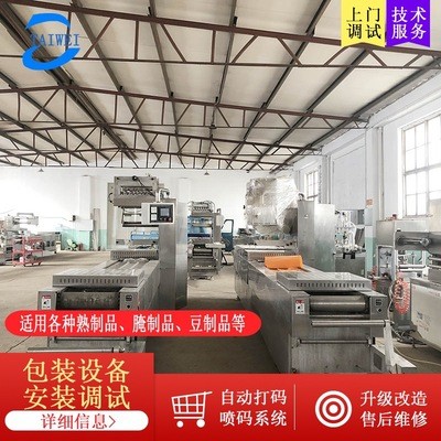 全自动连续拉伸真空包装机 鲜肉冷冻肉拉伸膜真空包装机生产设备图2