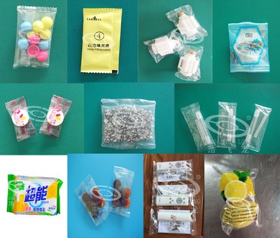 枕式柠檬橘子水平包装机 自动一次性礼品胶布生料带泵封口包装机图3