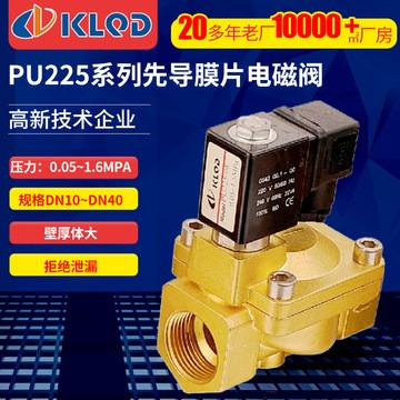 包邮PU225常闭常开二位二通先导膜片式电磁阀|引导式水气液电磁阀图5