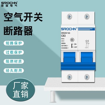 硕瑞厂家电闸1P2P3P4P小型断路器家用40A60A总闸断电 空气开关图2