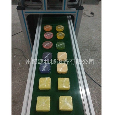 保鲜膜香皂包装机 手工皂PE拉伸膜包装机 透明膜香皂包装机图3