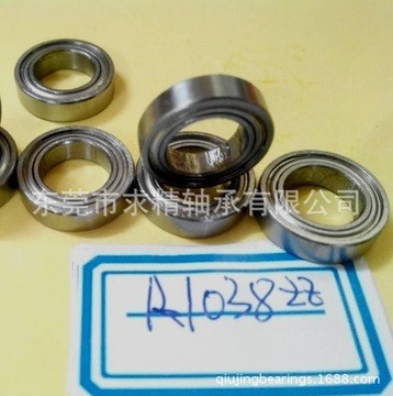 供应微型英制轴承 R1038ZZ 9.525*15.875*3.96 黑色胶盖 R1038RS图3