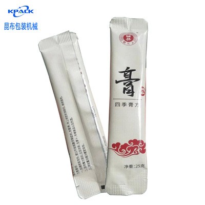 昆布洗发水自动包装机 三边封立式小袋包装机 膏体沐浴露包装设备图4