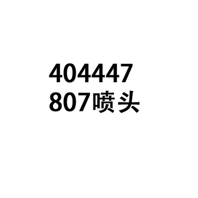 喷码机配件 404447 807喷头