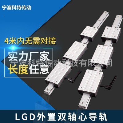 厂家供应内置导轨双轴芯导轨LGD6 LGD12 滚轮式导轨内外置LGD滑块图3
