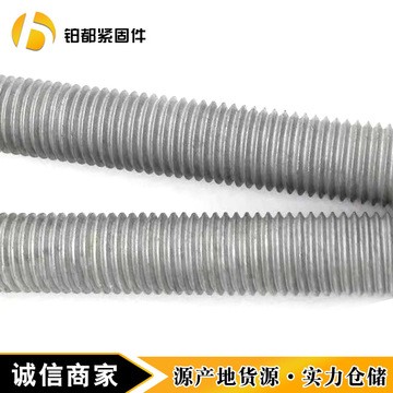 热镀锌丝杠 梯形扣丝杆全牙通丝吊筋三米吊杆 镀锌全螺纹全扣螺栓图3