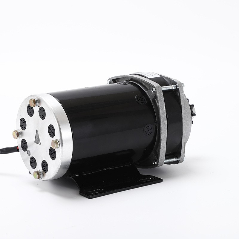 厂家直购48V 500W有刷直流减速电机 低噪音电动机 永磁中置电机图3