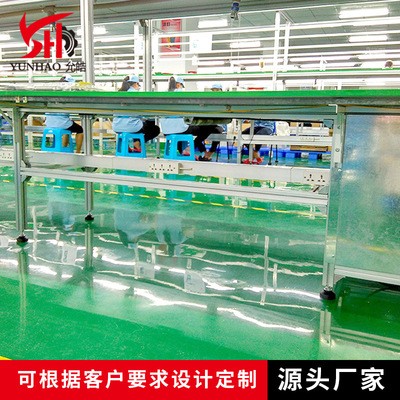 专业定制 皮带输送线带双边工作台 皮带包装自动输送流水线图3