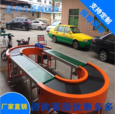 环形转弯机输送机输送带圆形传送带食品传送带循环流水线传送机图4