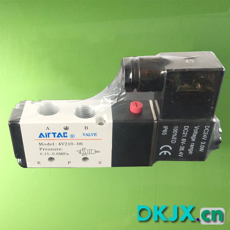 亚德客电磁阀4V210电磁阀，控制打孔机，可与志成气缸替换使用图5