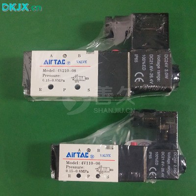 亚德客电磁阀4V210电磁阀，控制打孔机，可与志成气缸替换使用图4