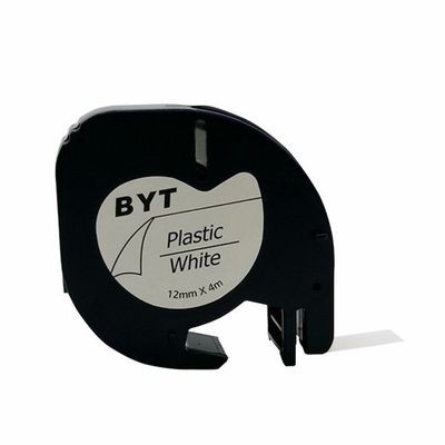 兼容DYMO LT标签机色带纸质/胶质白底黑字线缆标签带91201/91200图3