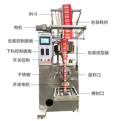 全自动背封自动包装机粉末颗粒糖果可保修机械厂家直供食品封口机图4