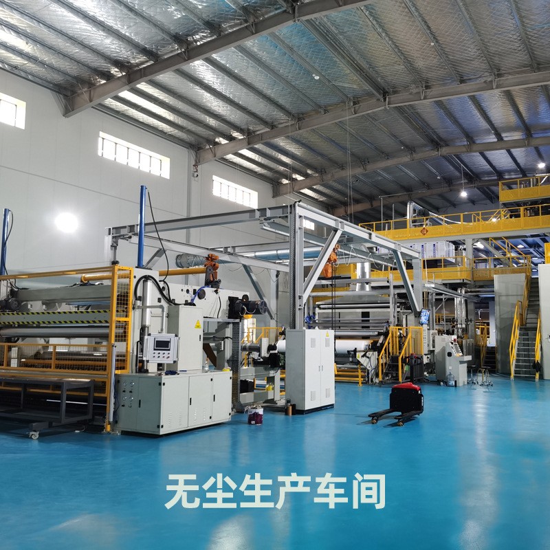 工厂供应口罩面层布料pp纺粘无纺布 一次性口罩用彩色双s无纺布图2