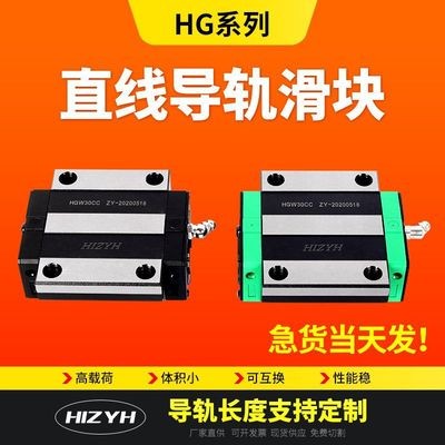 直线导轨HGH30CA冷拔型高密度钢滑块导轨 电动马达用滑块图2