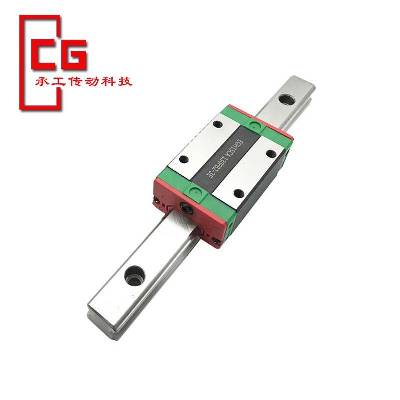 定制长度直线导轨滑块HGH15CAHGW20CC法兰滑块四方滑块线性方轨图2