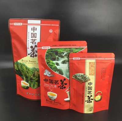 厂家直销 现货茶叶包装袋 通用款茶叶自封袋150g250g凤凰茶包装袋图2