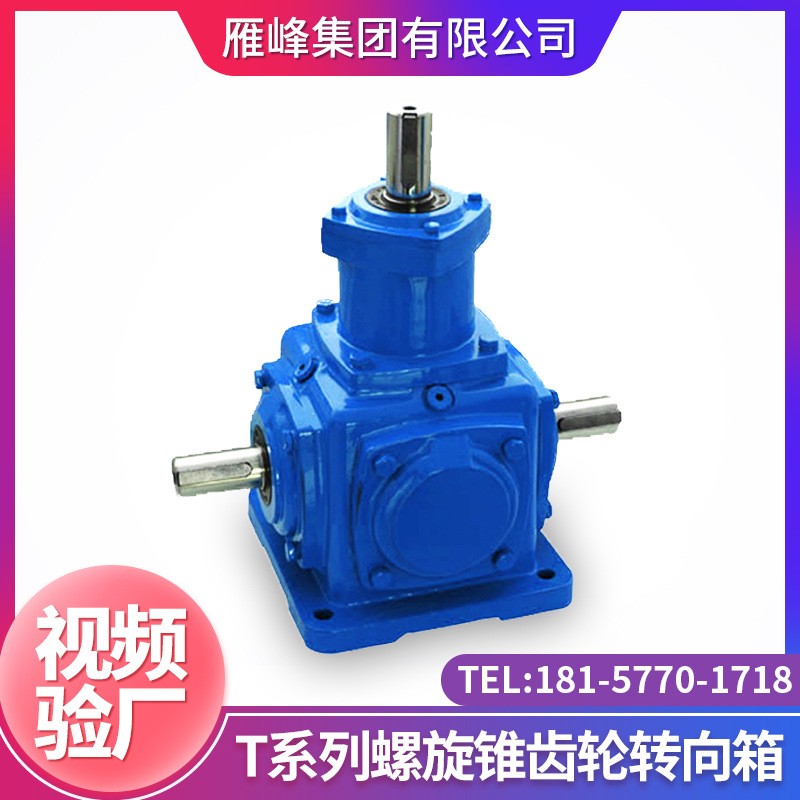 T系列T4型螺旋伞齿轮转向箱减速器 磨齿螺旋锥齿轮转向器换向器图5
