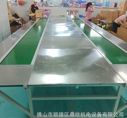 定制工业不锈钢皮带输送机化妆品打包生产线食品包装流水线厂家图2