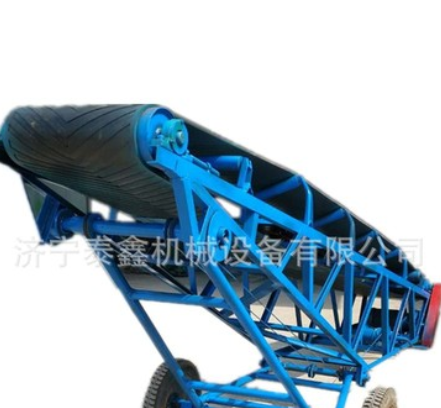 物料皮带运输机 小型皮带输送机加工定做 装车大倾角皮带输送机图5