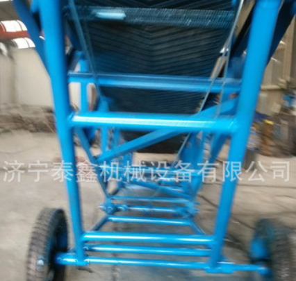物料皮带运输机 小型皮带输送机加工定做 装车大倾角皮带输送机图3