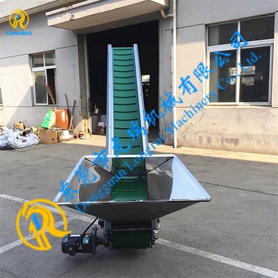 污泥输送带 倾斜式提升输送机 V型输送带图2