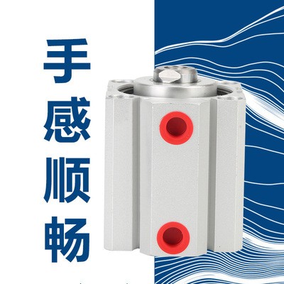 方型气缸SDA16/20/25/32/40/50/63/80/100可调行程铝合金薄型气缸图4