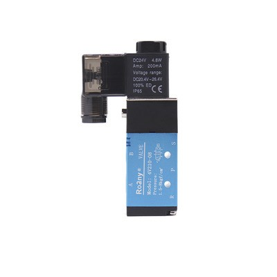 4V210-08气动两二位五通电磁换气阀AC220V DC24V可替代亚德客气控图3