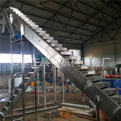 订做不锈钢倾斜斗式提升机食品添加剂挖斗上料机转斗式链条输送机电议图3