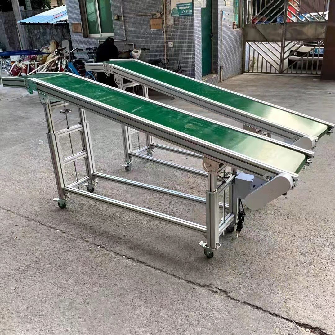 小型输送机流水线输送带传送带食品级皮带传送机注塑机快递分拣线电议图2