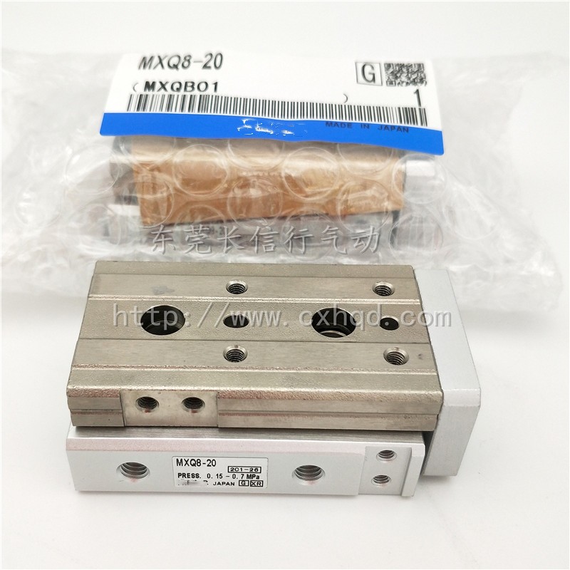 SMC原装正品滑台气缸MXQ8L/MXQ8-20A/B/C/P/R/AS/AT/ASP/BS/CF/BS图5
