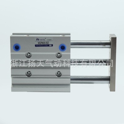 供应三轴SMC型薄型导杆气缸三杆气缸MGPM20-30-50滑动轴承气缸图4