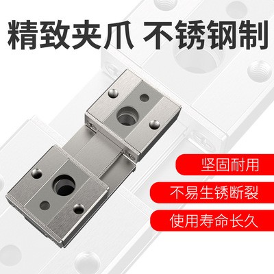 NNT直销机械手夹持气缸 薄型气爪MHF2 双作用可替SMC型气爪图4