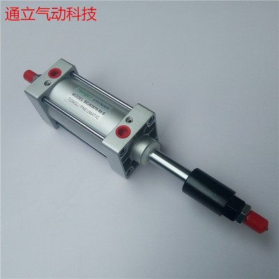 亚德客型 铝合金标准气缸 SCJ80X50-50S/SCJ63*50-S可调行程气缸图4