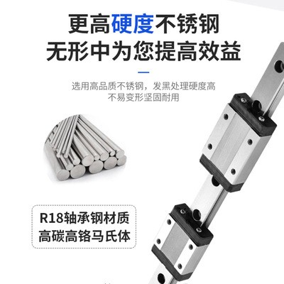 国产微型不锈钢直线导轨滑块线性滑轨MGN5 7 9 12 15厂家直供图4