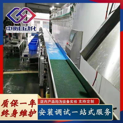 三黄鸡重量检重秤分拣机 电脑全自动称重分拣机 鸡产品分选设备图3