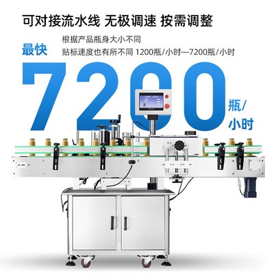 加能全自动圆瓶贴标机饮料瓶红酒白酒瓶罐子玻璃塑料瓶子图2