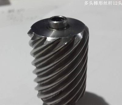 梯形丝杆/梯形丝杠/厂家非标定做多头不锈钢梯形螺母精密铜图2