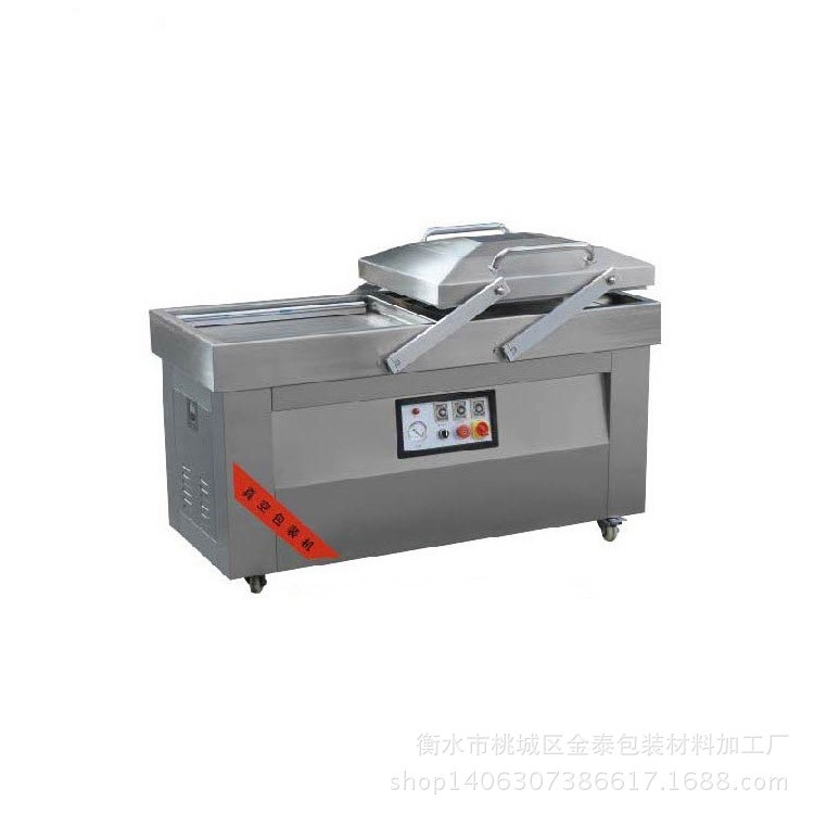华联DZ-400/2S食品包装机双室贴体板鸭真空包装机口罩腊肉真空机图5