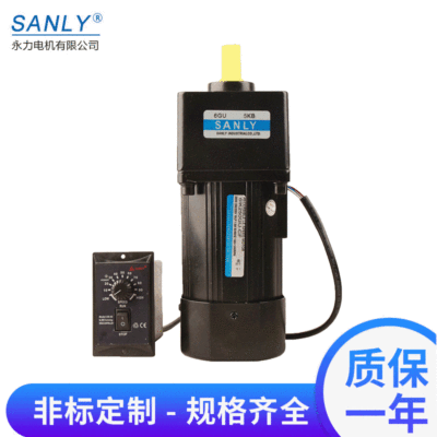 永力200W微型调速电机厂家减速机调速器蜗轮蜗杆减速电机防水马达图2