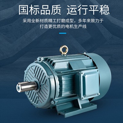 供应7.5KW2极电机 轴38 380V 三相异步电动机 螺杆压缩机专用图2