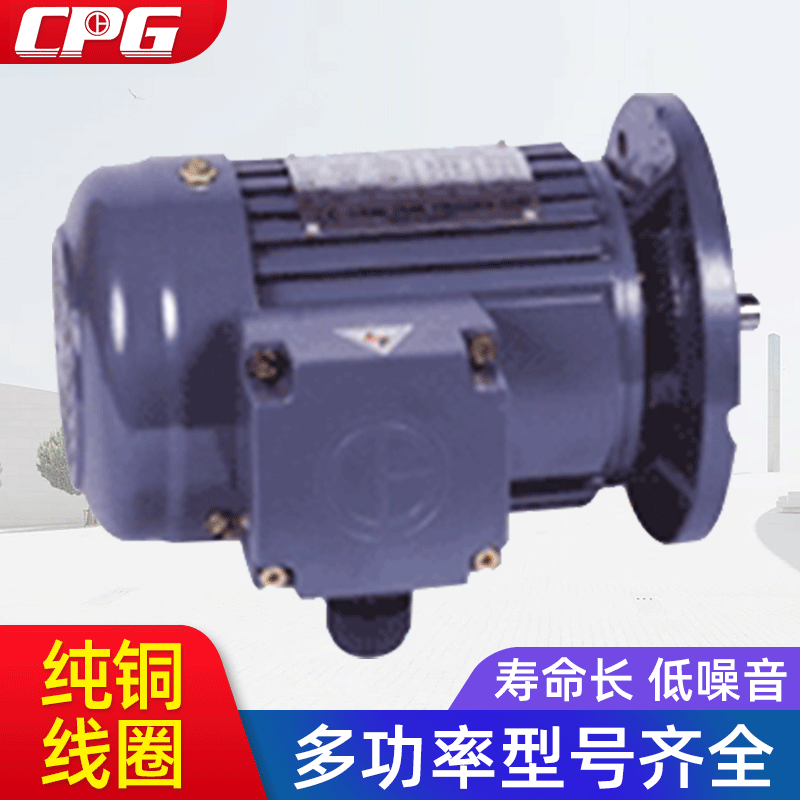 台湾晟邦正品三相减速电机200W电机 立式标准IEC三相铝壳刹车马达图5