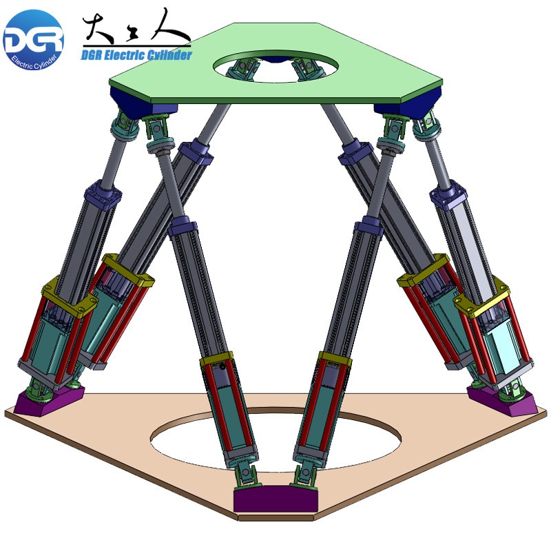 6DOF 热销精密伺服直线电动缸 高速电动缸用于VR游戏机模拟器图5