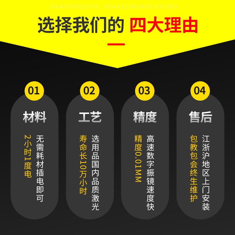 全封闭式光纤激光打标机3C数码配件电子电器打码金属激光雕刻机图3