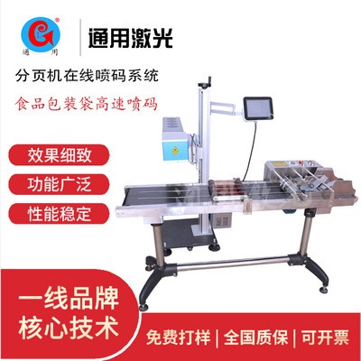 青岛食品用激光喷码机 紫外在线自动化喷码系统通用生产厂家图2